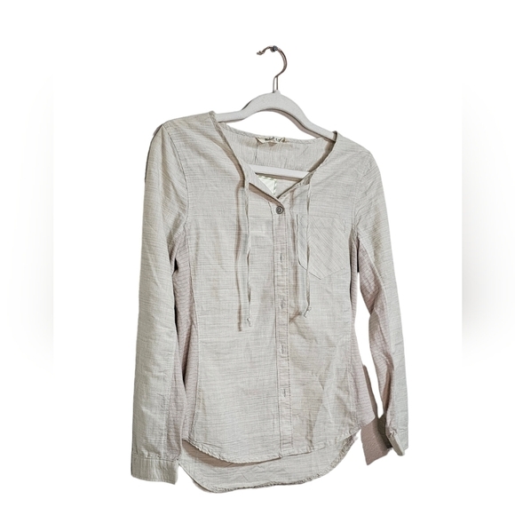 NWT Woolrich Women's outside air eco rich shirt regular fit beige size XS - Picture 7 of 10